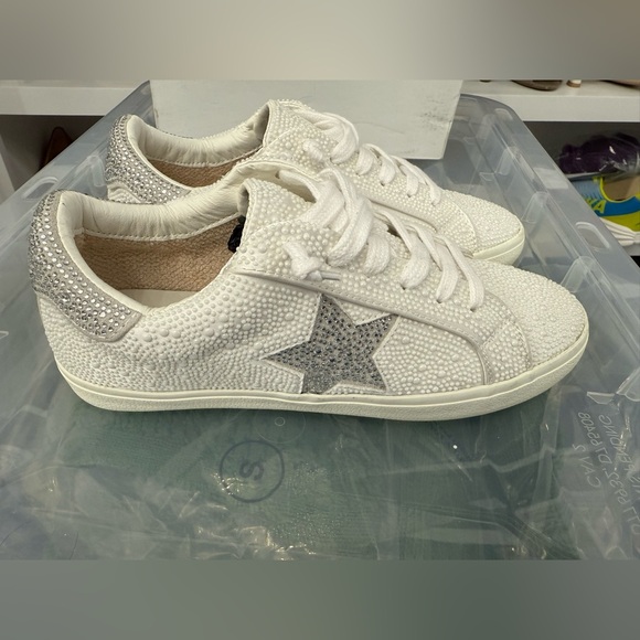 Vintage Havana Perline Sneakers Women’s Size 10- Pearls & Rhinestones - Picture 6 of 13